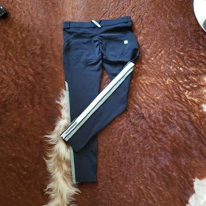 Freddy WR. UP Black with Green & White Side Strip 7/8 Length Size Medium